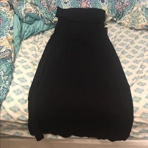 Black maxi skirt
